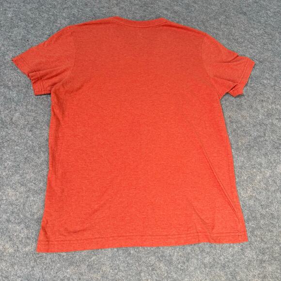 Psycho Bunny Designer Orange 100% Cotton V-Neck T-Shirt Size 4/Small - Picture 2 of 8